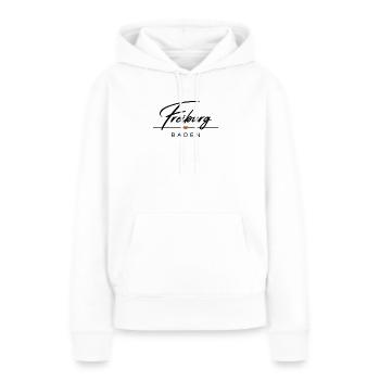 FRIBOURG en Brisgau - Sweat à capuche Premium bio Femme - blanc - Devant - Julia (174cm)