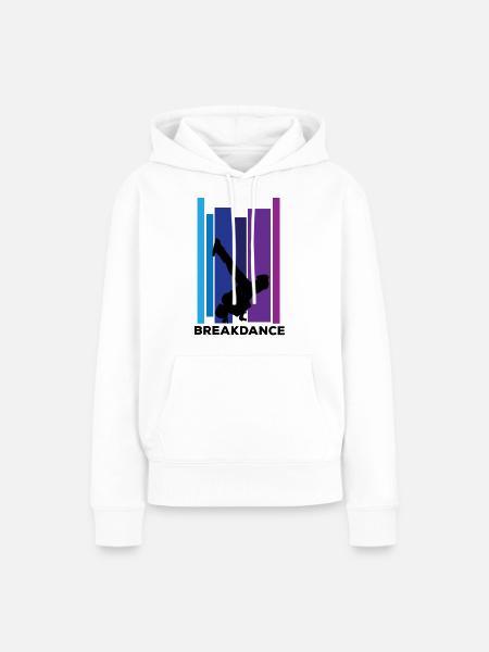 Breakdance - Frauen Premium Bio Hoodie - Weiß