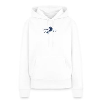 Snowboard snowboarder snowboard snowboard - Sweat à capuche Premium bio Femme - blanc - Devant - Julia (174cm)