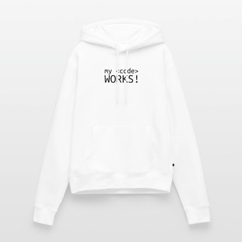 My code does programming computer science Women’s Premium Organic Hoodie