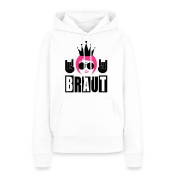 Die Braut - Frauen Premium Bio Hoodie - Weiß - Vorne - Julia (174cm)