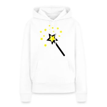 zauberstab - Frauen Premium Bio Hoodie - Weiß - Vorne - Julia (174cm)