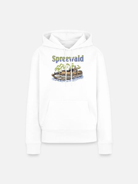 SPREEWALD - Frauen Premium Bio Hoodie - Weiß