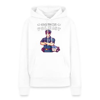NACHWUCHS POLIZIST - Frauen Premium Bio Hoodie - Weiß - Vorne - Julia (174cm)