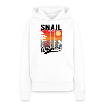 Schneckenflüsterer Schnecke Snail Whisperer - Frauen Premium Bio Hoodie - Weiß - Vorne - Julia (174cm)