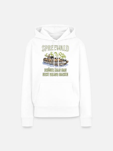 SPREEWALD URLAUB MACHEN - Frauen Premium Bio Hoodie - Weiß