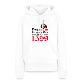 William Shakespeare Théâtre Littérature - Sweat à capuche Premium bio Femme - blanc - Devant - Julia (174cm)
