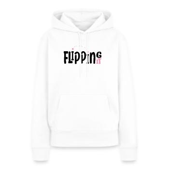 Flipping It - Drôle d’idée cadeau de cheerleading pour tout-petits - Sweat à capuche Premium bio Femme - blanc - Devant - Julia (174cm)