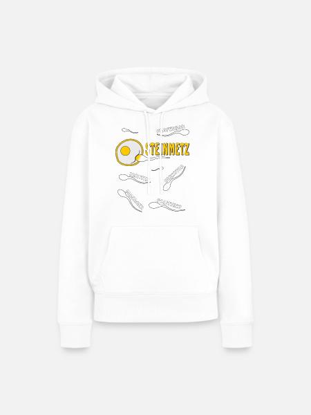 STEINMETZ - Frauen Premium Bio Hoodie - Weiß