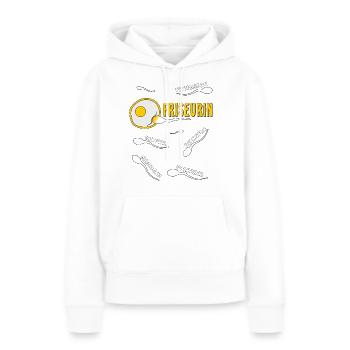 FRISEURIN - Frauen Premium Bio Hoodie - Weiß - Vorne - Julia (174cm)