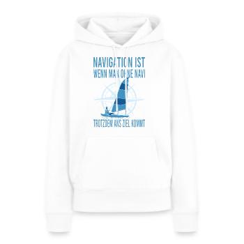 Jolle Jollen Jollensegeln Segler Segeln Kapitän - Frauen Premium Bio Hoodie - Weiß - Vorne - Julia (174cm)