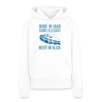 Jolle Jollen Jollensegeln Segler Segeln Kapitän - Frauen Premium Bio Hoodie - Weiß - Vorne - Julia (174cm)