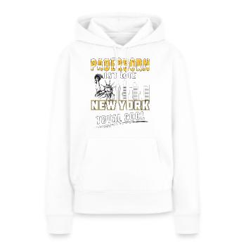 PADERBORN IST WIE NEW YORK - Frauen Premium Bio Hoodie - Weiß - Vorne - Julia (174cm)