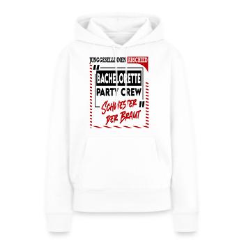 Junggesellinnenabschied Schwester der Braut Sister - Frauen Premium Bio Hoodie - Weiß - Vorne - Julia (174cm)