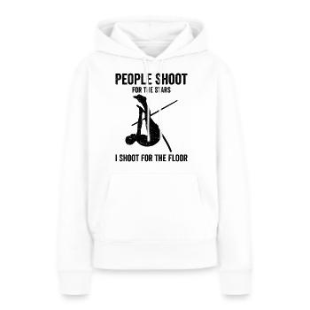 Lustiger Stabhochsprung Stabhochsprung - Frauen Premium Bio Hoodie - Weiß - Vorne - Julia (174cm)