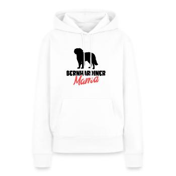 Bernhardiner - Frauen Premium Bio Hoodie - Weiß - Vorne - Julia (174cm)