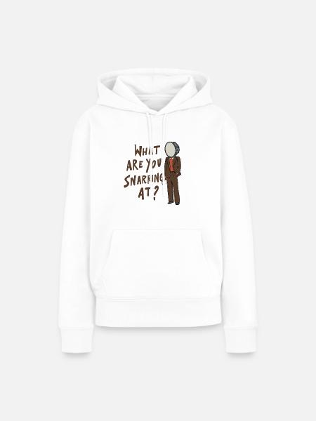Drummsticks Snare Drum - Frauen Premium Bio Hoodie - Weiß