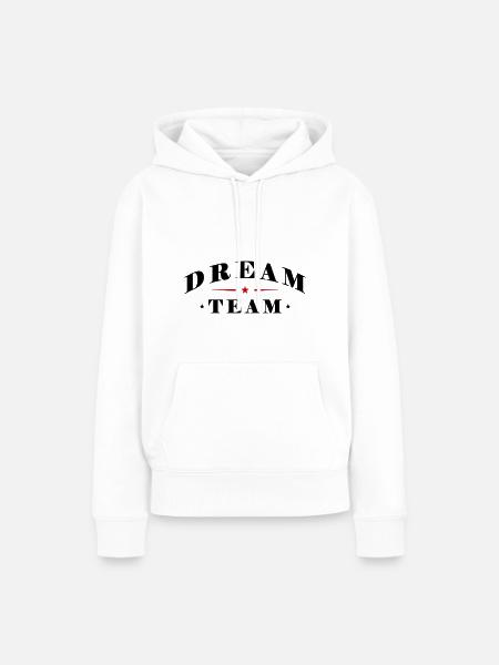 Dream Team - Frauen Premium Bio Hoodie - Weiß