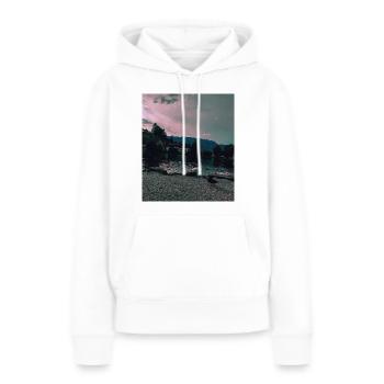 cloudy lake werdenberg - Women’s Premium Organic Hoodie - white - Front - Julia (174cm)