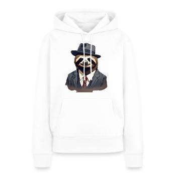 Busy Sloth - Women’s Premium Organic Hoodie - white - Front - Julia (174cm)