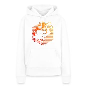 Plongée sous-marine Diver Diver Diver Hommes - Sweat à capuche Premium bio Femme - blanc - Devant - Julia (174cm)