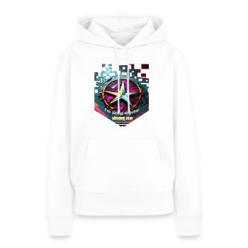 shining star - Frauen Premium Bio Hoodie - Weiß - Vorne - Julia (174cm)