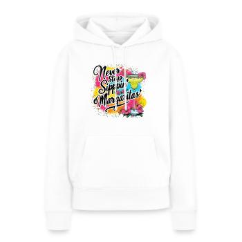 Hören Sie nie auf, Margaritas zu schlürfen Design - Frauen Premium Bio Hoodie - Weiß - Vorne - Julia (174cm)