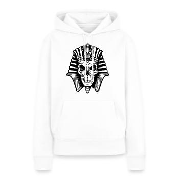 Pharaon - Sweat à capuche Premium bio Femme - blanc - Devant - Julia (174cm)