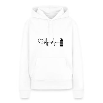 Oxygen Diving Pulse Heart - Sweat à capuche Premium bio Femme - blanc - Devant - Julia (174cm)