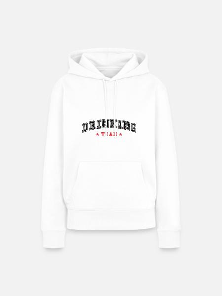 Drinking Team - Frauen Premium Bio Hoodie - Weiß