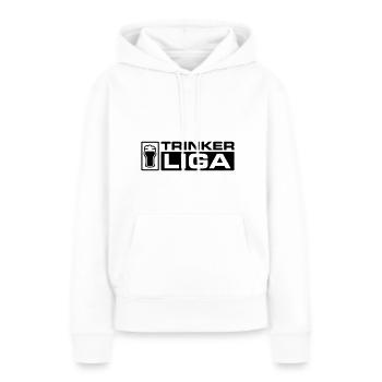 Trinker Liga - Frauen Premium Bio Hoodie - Weiß - Vorne - Julia (174cm)