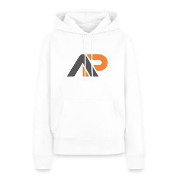 Conception AP - Sweat à capuche Premium bio Femme - blanc - Devant - Julia (174cm)