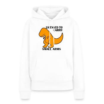 Lizenz zum Tragen von Kleinwaffen - Frauen Premium Bio Hoodie - Weiß - Vorne - Julia (174cm)