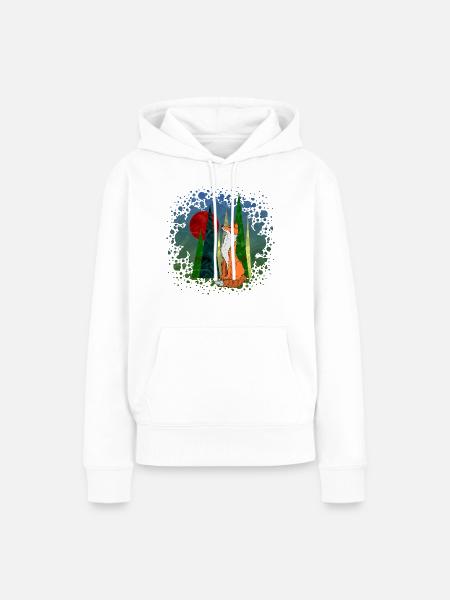 Fuchs - Frauen Premium Bio Hoodie - Weiß