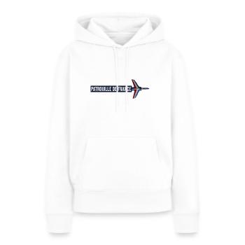 Patrouille de France meeting aérien armée de l'air - Sweat à capuche Premium bio Femme - blanc - Devant - Julia (174cm)