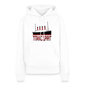 GROSSER TITANISCHER GEIST - Frauen Premium Bio Hoodie - Weiß - Vorne - Julia (174cm)