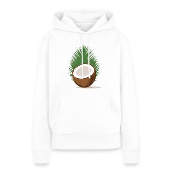 Coconut - Women’s Premium Organic Hoodie - white - Front - Julia (174cm)