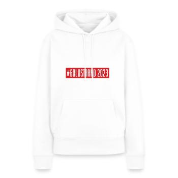 Goldstrand 2023 - Frauen Premium Bio Hoodie - Weiß - Vorne - Julia (174cm)
