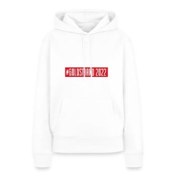 Sables d’Or 2022 - Sweat à capuche Premium bio Femme - blanc - Devant - Julia (174cm)
