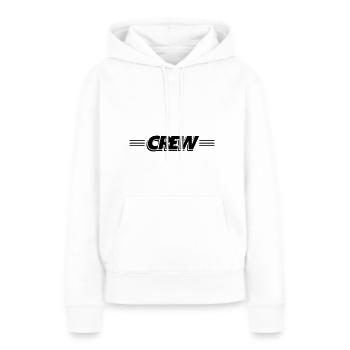 Crew Stempel - Frauen Premium Bio Hoodie - Weiß - Vorne - Julia (174cm)