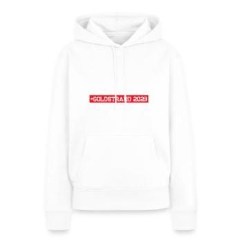 Goldstrand 2023 - Frauen Premium Bio Hoodie - Weiß - Vorne - Julia (174cm)