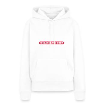Équipage des Sables d’or - Sweat à capuche Premium bio Femme - blanc - Devant - Julia (174cm)