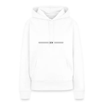 équipage - Sweat à capuche Premium bio Femme - blanc - Devant - Julia (174cm)
