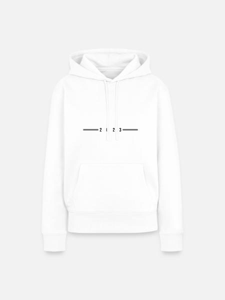 2023 Linie - Frauen Premium Bio Hoodie - Weiß