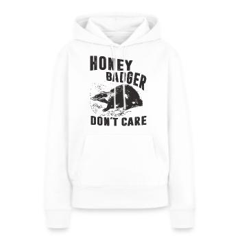 dachse dachshöhle dachsbau honigdachs waldtier - Sweat à capuche Premium bio Femme - blanc - Devant - Julia (174cm)