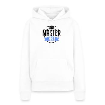 Master 2022 Graduation Graduation Graduation Graduation Université - Sweat à capuche Premium bio Femme - blanc - Devant - Julia (174cm)