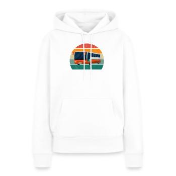 Busfahrer Busfahrerin Fernbus Verkehr Auto Bus - Frauen Premium Bio Hoodie - Weiß - Vorne - Julia (174cm)