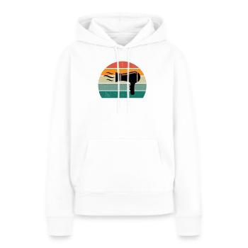 Haare schneiden Friseuse Frisörin Schere Fön Haar - Frauen Premium Bio Hoodie - Weiß - Vorne - Julia (174cm)