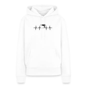 Haare schneiden Friseuse Frisörin Schere Fön Haar - Frauen Premium Bio Hoodie - Weiß - Vorne - Julia (174cm)