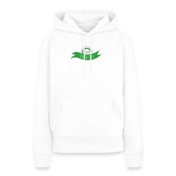 alimentation équilibrée régime céto aliments sains - Sweat à capuche Premium bio Femme - blanc - Devant - Julia (174cm)